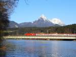 EC auf Inn-brcke zwischen Langkampfen und Kirchbichl.06.04.2010