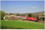 1116.282 mit dem OIC549 bei der Durchfahrt in Hofstatt, 17.4.2010.