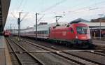 116 279 verlsst mit IC 2082 am 14.08.10 Hannover Hbf.