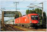 16er-Prchen mit dem EC104 (Wien/West-Warschau); Wien/Erdbergerlnde, 29.8.2010.