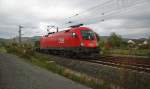 Auch selten geworden sind die BB Stiere auf der Hausstrecke. Am 21.10.2010 kam mal wieder einer: 1116 123-9 mit Containerzug in Richtung Sden, hier kurz vor Eschwege West.