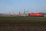 1116 087 mit OIC 865 ist noch ca. 50 Km vom Zugendbahnhof entfernt. Die Aufnahme entstand am 25.03.2011 kurz vor Bheimkirchen.