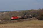 1116 mit Gterzug am 03.03.2011 bei Edlhausen