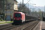 BB 1116 057 mit einem H-Wagenzug in Bonn Obrekassel am 02.04.2011