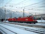 1116 108 und 1X16 ??? am Nachmittag des 5.1.2006 in Innsbruck Hbf 