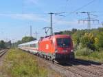 Taurus BB 1116 035-5 zieht den IC 2055 Saarbrcken - Heidelberg am 29.09.2011 durch Einsiedlerhof 

