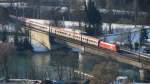 1116 *** mit OIC 869  Dommuseum Wien-Rudolf der Stifter  (Innsbruck Hbf-Wien Westbahnhof) in Brixlegg.(24.2.2012)