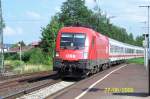 Am 27.06.2006 wurde der IC 328  Alpenland  Mittenwald - Dortmund von der  1116 049-6 der BB befrdert, die in Kahl/Main abgelichtet wurde.