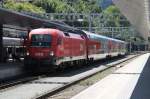 City Shuttle mit 1116 281-5 nach Lindau Hbf.am 01.08.12 in Feldkirch.