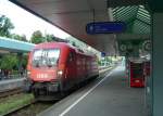 07.08.2012 - BB 1116 077 beim Rangieren im Bregenzer Bahnhof