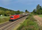 1116 111 mit einem Gterzug am 11.09.2012 unterwegs bei Dettenhofen.