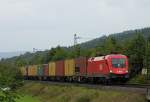 1116 145 mit Containerzug am 12.09.12 in Haunetal Rothenkirchen 