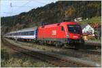 1116 274 fhrt mit dem Pilgerzug SD 17898 von Rom nach Warschau. 
Thalheim-Pls 8.11.2012