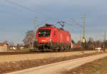 1116 013 fuhr als LZ nach Salzburg. Aufgenommen am 31. Dezember bei bersee.