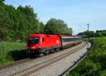 1116 014 mit EC 111 am 29.05.2011 bei Gutmart.