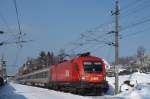 1116.196 mit Ic 961 bei Km 13,0 am 14.2.13 