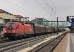 Am 23.November 2013 durchfuhr 1116 026 mit einem H-Wagen-Zug den Bahnhof Regensburg -> Nrnberg.