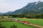 1116 280 mit KLV-Zug bei Fischbach a. Inn (21.08.2013)