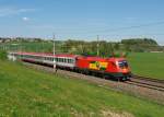 1116 065 mit OIC 640 am 25.04.2009 bei Seekirchen am Wallersee.