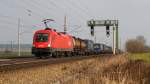 1116 277 mit KLV-Zug bei Mammendorf (06.03.2014)