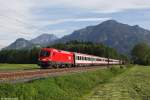 1116 037 mit IC 961 am 21.05.2014 bei Brannenburg.