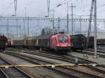 ÖBB - 1116 078-7 mit Güterzug im SBB Bahnhof Buchs/SG am 27.03.2015