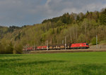 1116 029 mit dem Audizug am 12.04.2016 bei Wernstein am Inn.