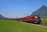 ÖBB Siemens Taurus Railjet 1116 156-1 in Niederaudorf am 10.08.20