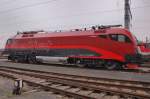 Auch sie gehrt seit heute, dem 14.12.2008, Tag des Fahrplanwechsels, zum Kader der Loks, die den RAILJET Mnchen-Budapest-Keleti pu bespannen. 1116 223-7  Spirit of Innsbruck ... eine der bis jetzt wenigen Tfz in diesem Look.