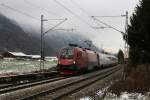 1116 202 mit OEC 662 am 5.12.2009 bei Niederaudorf.