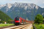 Railjet von Innsbruck nach Salzburg / Wien bei Oberaudorf - 29.05.2011