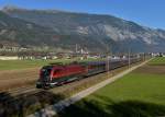 1116 202 mit einem Rj nach Zrich am 17.11.2012 bei Schwaz.