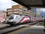 1116 mit SKI-WM Railjet in Inssbruck Hbf, 13-08-2013  Bahnvideos in Youtube - http://www.youtube.com/user/cortiferroviariamato/videos   - Auch 103 245 mit CNL Amsterdam-Innsbruck