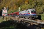 1116 250 mit Railjet zwischen Bruck an der Mur und Frohnleiten am 17.10.2017.