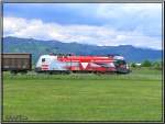 Bundesheer Taurus 1116.246 mit einem Gterzug in Richtung  Zeltweg 1.6.2007 