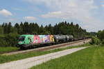 1116 168  Na sicher  mit einem gemischten Güterzug aus Salzburg kommend.
