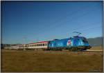 EM-Taurus 1116 080 UEFA fhrt mit IC 534 von Villach nach Wien  Zeltweg 14.2.2008