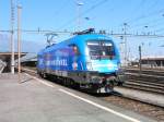 BB Lok 1116 nach bergabe eines Zuges aus sterreich,im
Grenzbahnhof Buchs /SG auf der Fahrt zum Lokgleis. 09.09.04