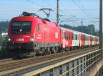 1116 260  Europischer Lokfhrerschein mit dem REX 1785 auf der Passauerbahn bei Wels.