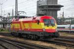 Europameister 1116 232-8  Spanien  im Lokportrait in M�nchen Hbf. 08.07.2008