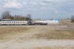 Der A1-Stier (1116 280) am 05.04.08 mit dem IC 2083 aus Hamburg nach Berchtesgarden kurz nach Lochhausen