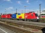 Die Rum�nien Lok 1116 056 ist am 19.8.2008 in M�nchen Ost abgestellt.