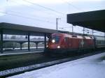 BR 1116 075-1  Schweiz  Taurus der BB mit dem IC 2082  Knigsee  in Gttingen am 02.01.2009.