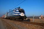 1116 007 vor R 2227 von Krems/Donau nach Wien Meidling. Das Foto entstand am 09.01.2009 kurz vor Hausleiten.  