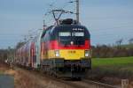 1116 036  L�nderlok Deutschland  vor Regionalbahn 2245  UITP Vienna 2009 , ist vom tschechischen Satov nach Wien Meidling unterwegs. Das Foto entstand kurz vor Stockerau, am 21.12.2008.