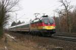 1116 036 mit IC 2083 am 25.03.2009 in Haar (bei M�nchen).