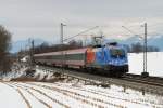 1116 250 (Feuerwehr) mit EC 262 bei Grokarolinenfeld (22.02.2009)