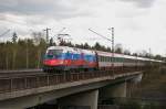 1116 084 (EM Lok Russland) mit EC 113 am 18.04.2009 in Haar (bei M�nchen).