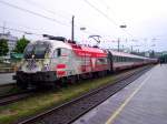 Die Bundesheer Lok bei der Ankunft in Bregenz um 19.15 Uhr ( 18.5.2009 )    Lg