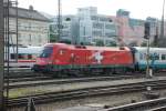 Das war die Letzte! Die 1116 075-1 (Schweiz-Lok), die ich am 27.06.2009 im Mnchner Hauptbahnhof abgelichtet habe.